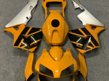 Mustard Yellow & Matte Silver 2003-2004 Honda CBR600RR Motorcycle Fairings