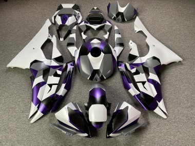 Mystic Purple Snow Camo 2008-2016 Yamaha R6 Motorcycle Fairings