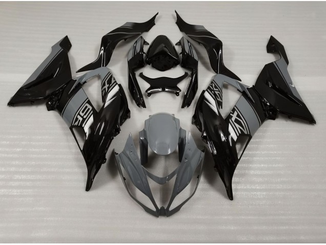 Nardo and Black 2013-2018 Kawasaki ZX6R Motorcycle Fairings Nardo and Black 2013-2018 Kawasaki ZX6R Motorcycle Fairings