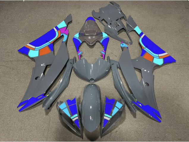 Nardo and Blue Design 2008-2016 Yamaha R6 Motorcycle Fairings Nardo and Blue Design 2008-2016 Yamaha R6 Motorcycle Fairings