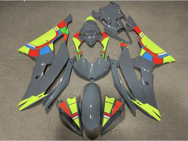 Nardo and High Viz Yellow Design 2008-2016 Yamaha R6 Motorcycle Fairings Nardo and High Viz Yellow Design 2008-2016 Yamaha R6 Motorcycle Fairings