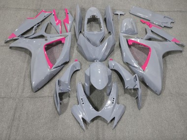 Nardo and Pink Trim 2006-2007 Suzuki GSXR 600-750 Motorcycle Fairings