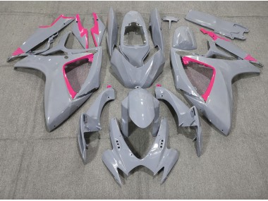 Nardo and Pink Trim 2006-2007 Suzuki GSXR 600-750 Motorcycle Fairings