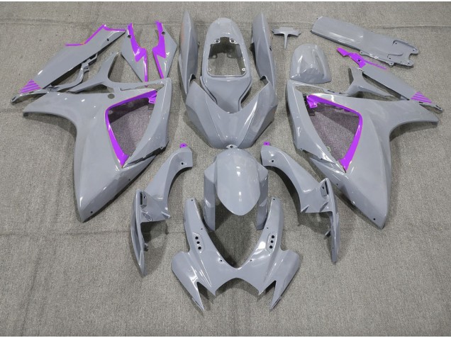 Nardo and Purple Trim 2006-2007 Suzuki GSXR 600-750 Motorcycle Fairings Nardo and Purple Trim 2006-2007 Suzuki GSXR 600-750 Motorcycle Fairings