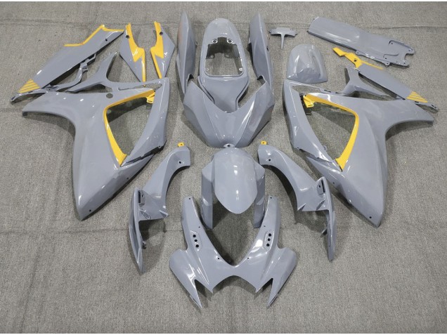 Nardo and Yellow Trim 2006-2007 Suzuki GSXR 600-750 Motorcycle Fairings Nardo and Yellow Trim 2006-2007 Suzuki GSXR 600-750 Motorcycle Fairings