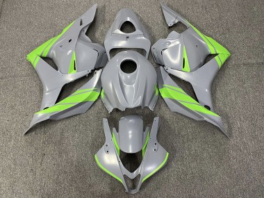 Nardo Gray and Green 2009-2012 Honda CBR600RR Motorcycle Fairings