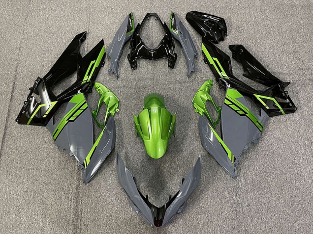 Nardo Gray and Green 2018-2020 Kawasaki Ninja 400 Motorcycle Fairings Nardo Gray and Green 2018-2020 Kawasaki Ninja 400 Motorcycle Fairings