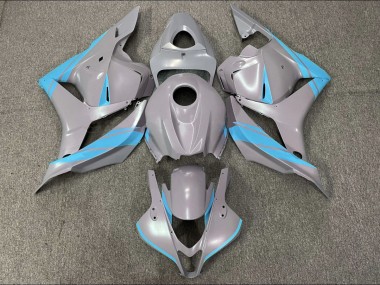 Nardo Gray and Light Blue 2009-2012 Honda CBR600RR Motorcycle Fairings
