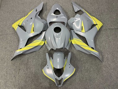 Nardo Gray and Yellow 2009-2012 Honda CBR600RR Motorcycle Fairings