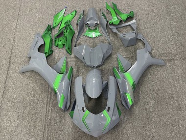 Nardo Gray & Green Accents 2015-2019 Yamaha R1 Motorcycle Fairings