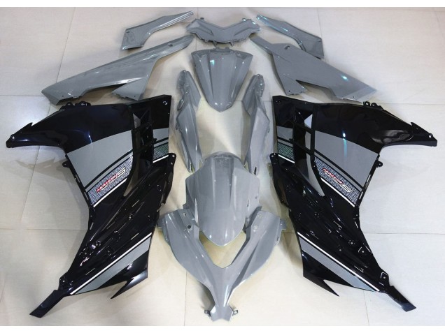 Nardo Grey and Black 2013-2018 Kawasaki Ninja 300 Motorcycle Fairings Nardo Grey and Black 2013-2018 Kawasaki Ninja 300 Motorcycle Fairings