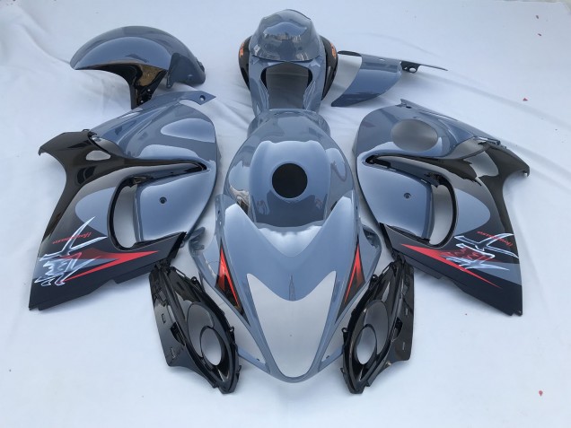 Nardo Grey and Black Limited 2008-2019 Suzuki GSXR 1300 Motorcycle Fairings