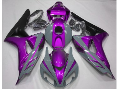Nardo Grey and Purple 2006-2007 Honda CBR1000RR Motorcycle Fairings