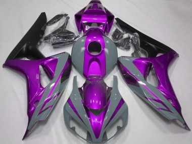 Nardo Grey and Purple 2006-2007 Honda CBR1000RR Motorcycle Fairings