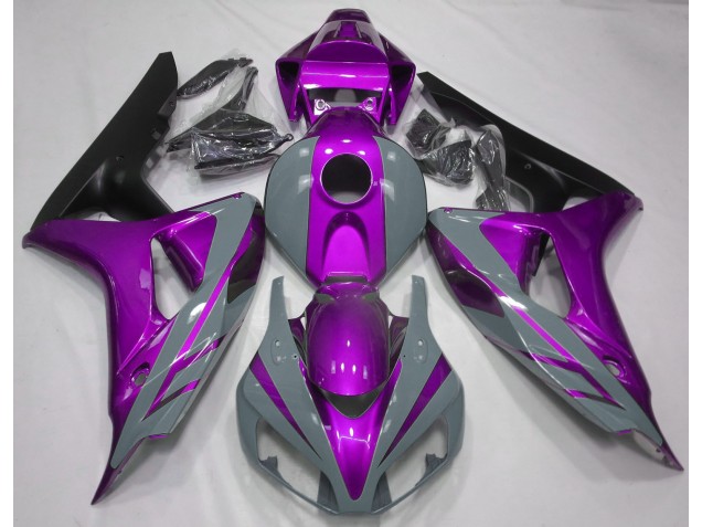 Nardo Grey and Purple 2006-2007 Honda CBR1000RR Motorcycle Fairings