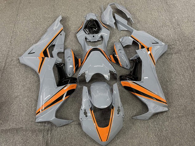Nardo with Orange Stripes 2017-2019 Honda CBR1000RR Motorcycle Fairings Nardo with Orange Stripes 2017-2019 Honda CBR1000RR Motorcycle Fairings