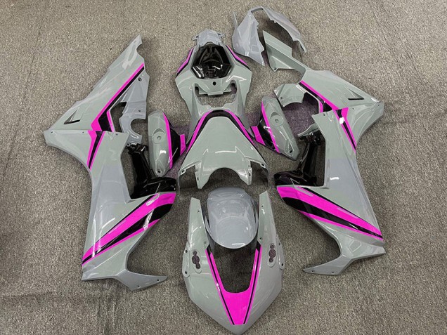 Nardo with Pink Stripes 2017-2019 Honda CBR1000RR Motorcycle Fairings Nardo with Pink Stripes 2017-2019 Honda CBR1000RR Motorcycle Fairings