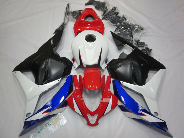 OEM Style Black White Red and Blue 2009-2012 Honda CBR600RR Motorcycle Fairings