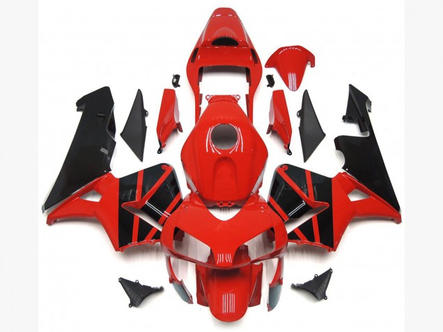 OEM Style Red Black 2003-2004 Honda CBR600RR Motorcycle Fairings OEM Style Red Black 2003-2004 Honda CBR600RR Motorcycle Fairings