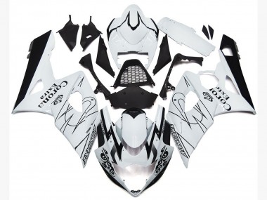 OEM White Corona Style 2005-2006 Suzuki GSXR 1000 Motorcycle Fairings