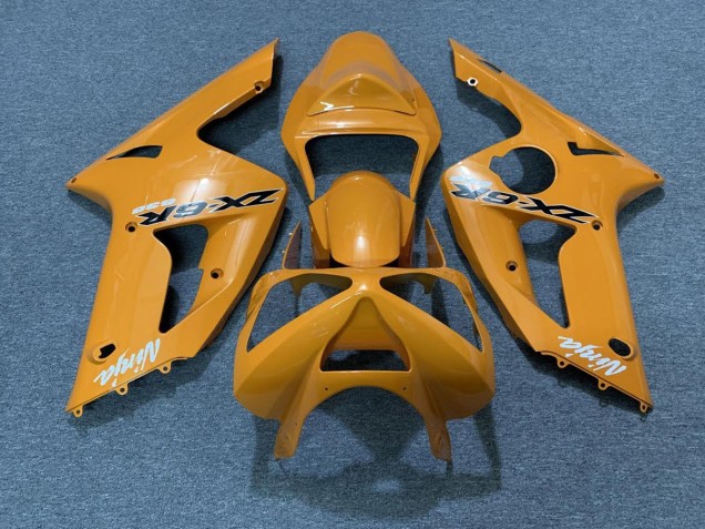 Orange 2003-2004 Kawasaki ZX6R Motorcycle Fairings Orange 2003-2004 Kawasaki ZX6R Motorcycle Fairings