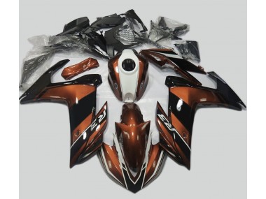 Orange and Gloss Black 2015-2018 Yamaha R3 Motorcycle Fairings