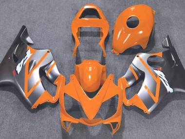 Orange and Matte Silver 2001-2003 Honda CBR600 F4i Motorcycle Fairings