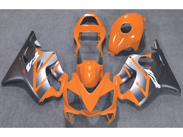 Orange and Matte Silver 2001-2003 Honda CBR600 F4i Motorcycle Fairings Orange and Matte Silver 2001-2003 Honda CBR600 F4i Motorcycle Fairings