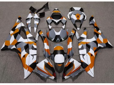 Orange Camo Plain 2008-2016 Yamaha R6 Motorcycle Fairings