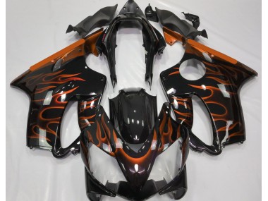 Orange Flame 2004-2007 Honda CBR600 F4i Motorcycle Fairings