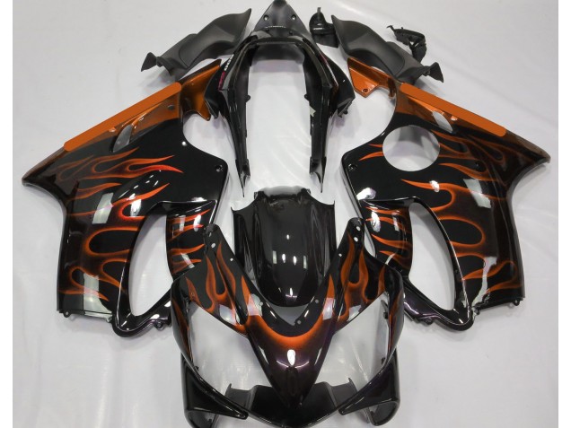 Orange Flame 2004-2007 Honda CBR600 F4i Motorcycle Fairings Orange Flame 2004-2007 Honda CBR600 F4i Motorcycle Fairings