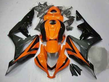 Orange Grey and Black 2007-2008 Honda CBR600RR Motorcycle Fairings