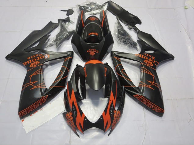 Orange Matte 2006-2007 Suzuki GSXR 600-750 Motorcycle Fairings Orange Matte 2006-2007 Suzuki GSXR 600-750 Motorcycle Fairings