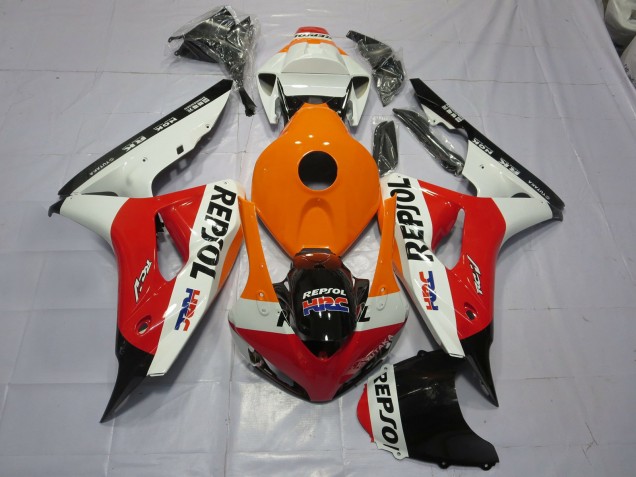 Orange Repsol 2006-2007 Honda CBR1000RR Motorcycle Fairings Orange Repsol 2006-2007 Honda CBR1000RR Motorcycle Fairings