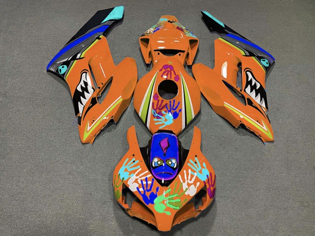 Orange Shark 2004-2005 Honda CBR1000RR Motorcycle Fairings Orange Shark 2004-2005 Honda CBR1000RR Motorcycle Fairings