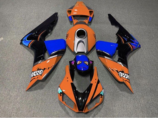 Orange Shark 2006-2007 Honda CBR1000RR Motorcycle Fairings Orange Shark 2006-2007 Honda CBR1000RR Motorcycle Fairings