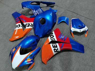 Pearl Blue Repsol Style 2008-2011 Honda CBR1000RR Motorcycle Fairings