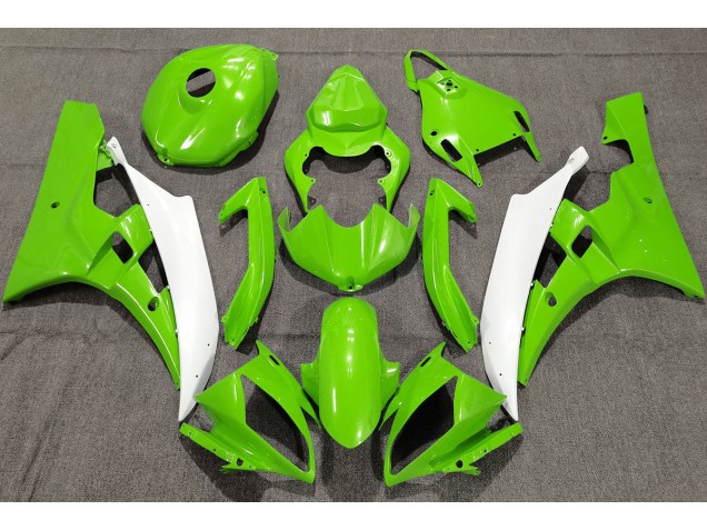 Pearl Green 2006-2007 Yamaha R6 Motorcycle Fairings
