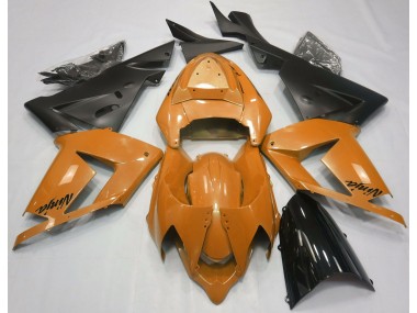 Pearl Orange & Black 2004-2005 Kawasaki ZX10R Motorcycle Fairings