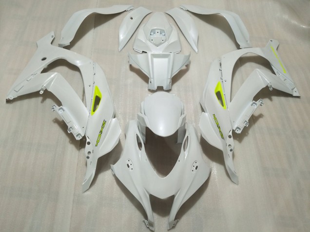 Pearl White 2016-2019 Kawasaki ZX10R Motorcycle Fairings Pearl White 2016-2019 Kawasaki ZX10R Motorcycle Fairings