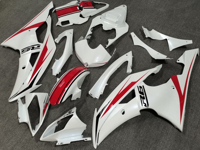 Pearl white Custom 2008-2016 Yamaha R6 Motorcycle Fairings Pearl white Custom 2008-2016 Yamaha R6 Motorcycle Fairings