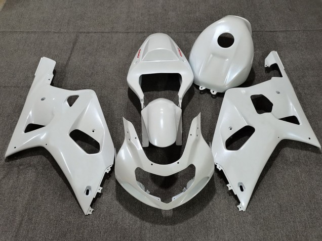 Pearl White Red Logos 2001-2003 Suzuki GSXR 600-750 Motorcycle Fairings Pearl White Red Logos 2001-2003 Suzuki GSXR 600-750 Motorcycle Fairings