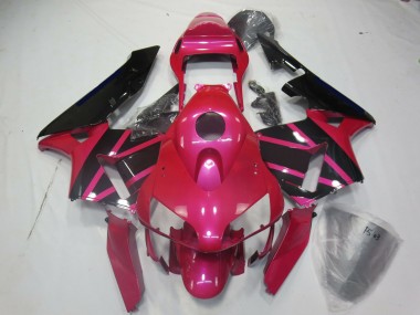 Pink and Black 2003-2004 Honda CBR600RR Motorcycle Fairings