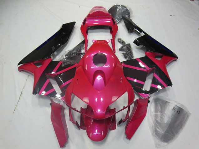 Pink and Black 2003-2004 Honda CBR600RR Motorcycle Fairings Pink and Black 2003-2004 Honda CBR600RR Motorcycle Fairings