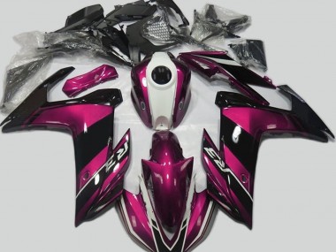 Pink and Gloss Black 2015-2018 Yamaha R3 Motorcycle Fairings