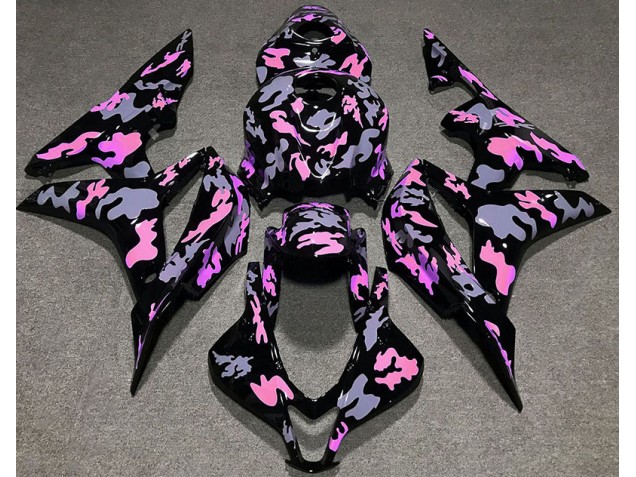 Pink and Gray Camouflage 2007-2008 Honda CBR600RR Motorcycle Fairings Pink and Gray Camouflage 2007-2008 Honda CBR600RR Motorcycle Fairings