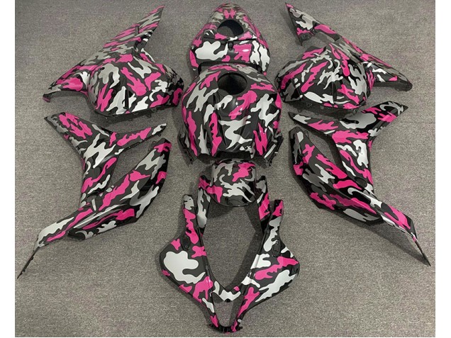 Pink and Silver Camo 2009-2012 Honda CBR600RR Motorcycle Fairings Pink and Silver Camo 2009-2012 Honda CBR600RR Motorcycle Fairings