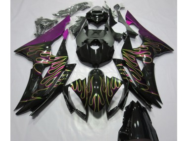 Pink Flame 2008-2016 Yamaha R6 Motorcycle Fairings