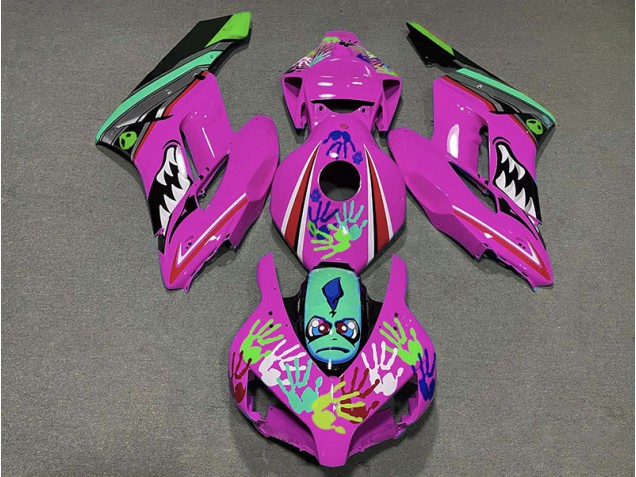Pink Shark 2004-2005 Honda CBR1000RR Motorcycle Fairings Pink Shark 2004-2005 Honda CBR1000RR Motorcycle Fairings