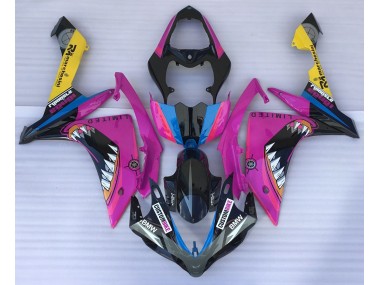 Pink Shark 2007-2008 Yamaha R1 Motorcycle Fairings
